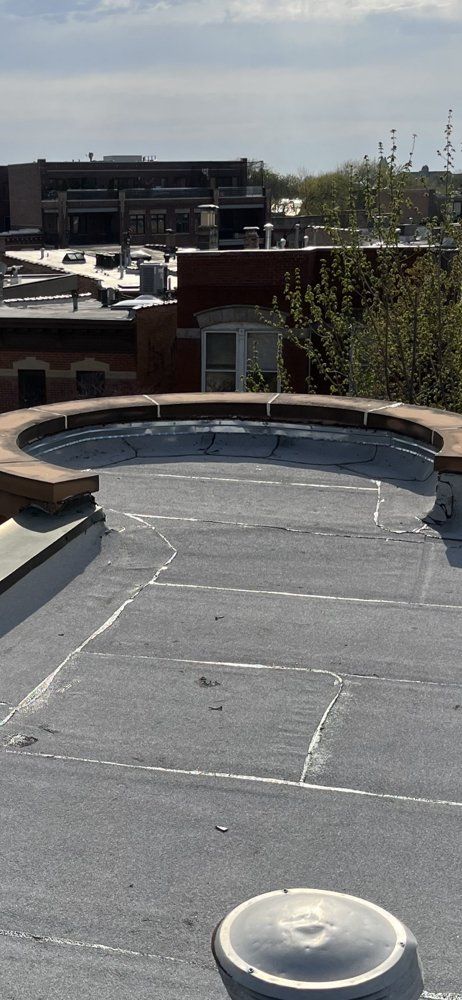 A Flat Roof With Ventilation